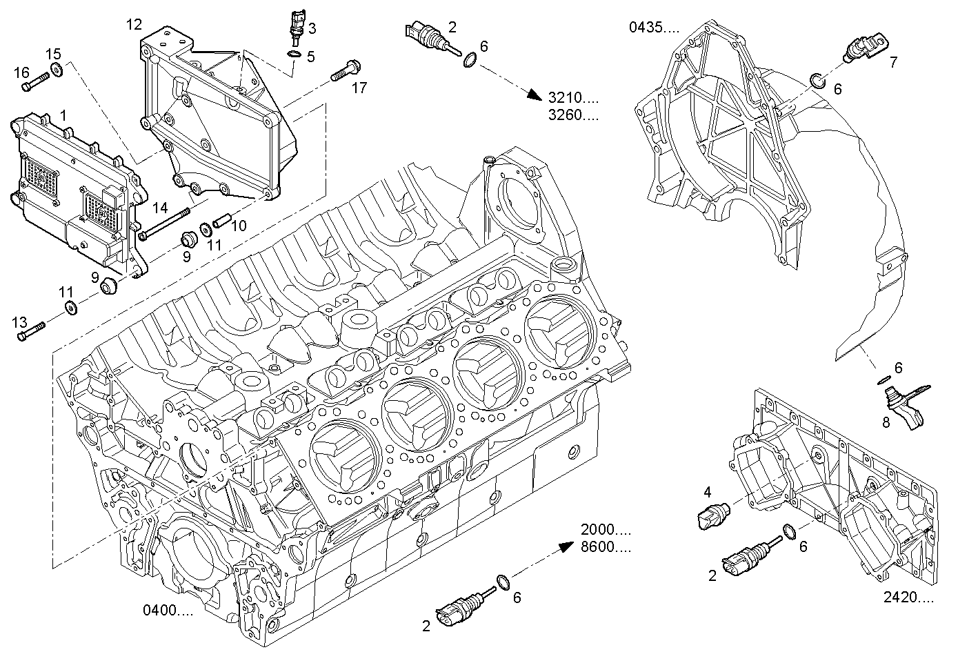 ELECTRONIC CONTROL UNIT parts diagram