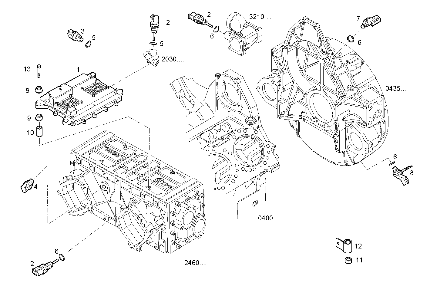 ELECTRONIC CONTROL UNIT parts diagram