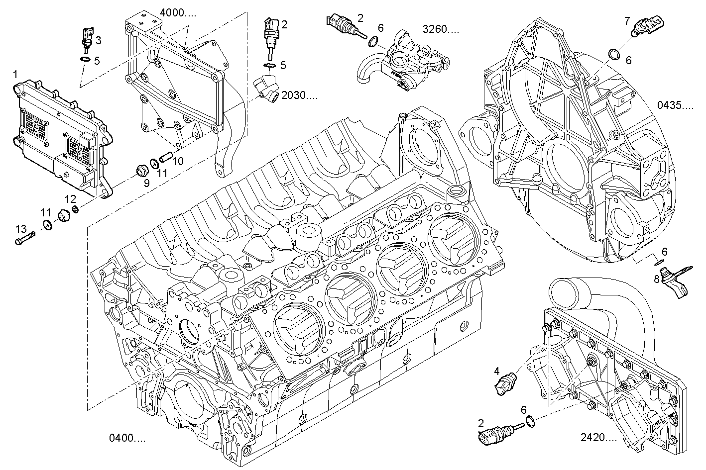 ELECTRONIC CONTROL UNIT parts diagram