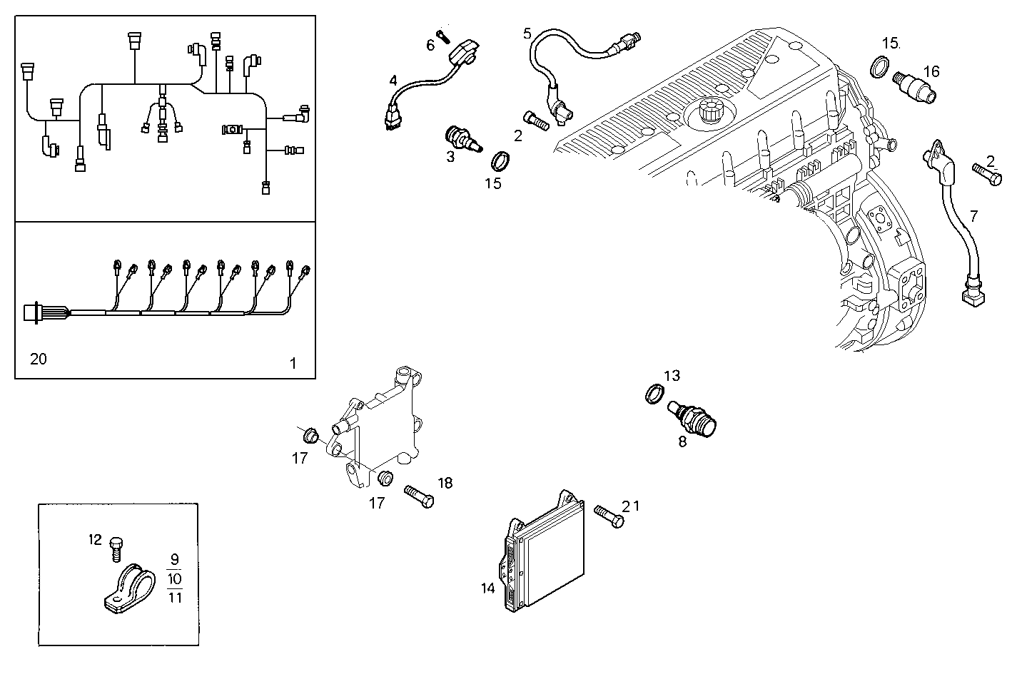 ELECTRONIC CONTROL UNIT parts diagram
