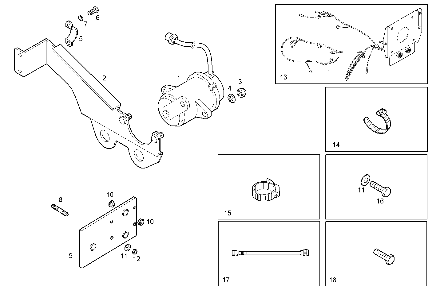 ELECTRONIC CONTROL UNIT - C78ENTM50.11 CURSOR 8 parts diagram