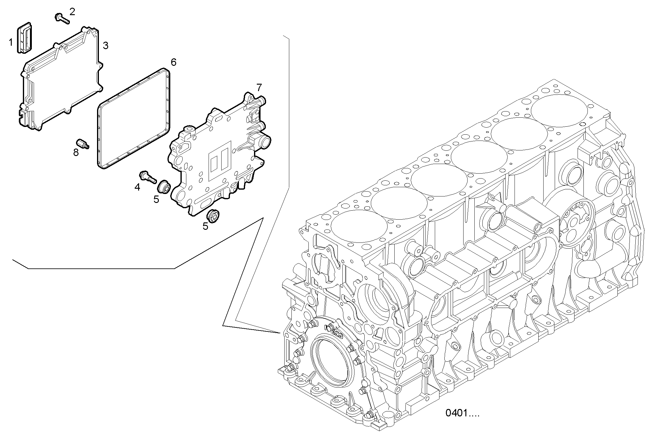 ELECTRONIC CONTROL UNIT - F2CE9687A*E001 CURSOR 9 - TIER 3 parts diagram