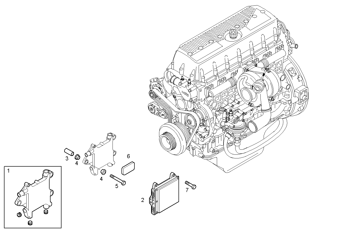 ELECTRONIC CONTROL UNIT - CURSOR78TE2.1A002 CURSOR 8 parts diagram