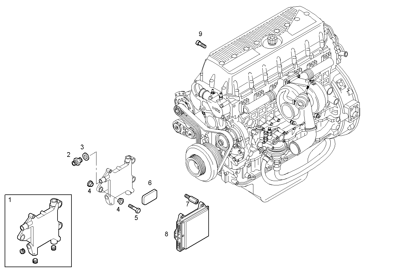 ELECTRONIC CONTROL UNIT - C13ENTE62.00 CURSOR 13 parts diagram