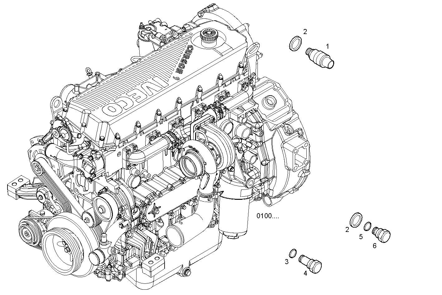 SENSORS - F2CE9687C*E001 CURSOR 9 - TIER 3 parts diagram