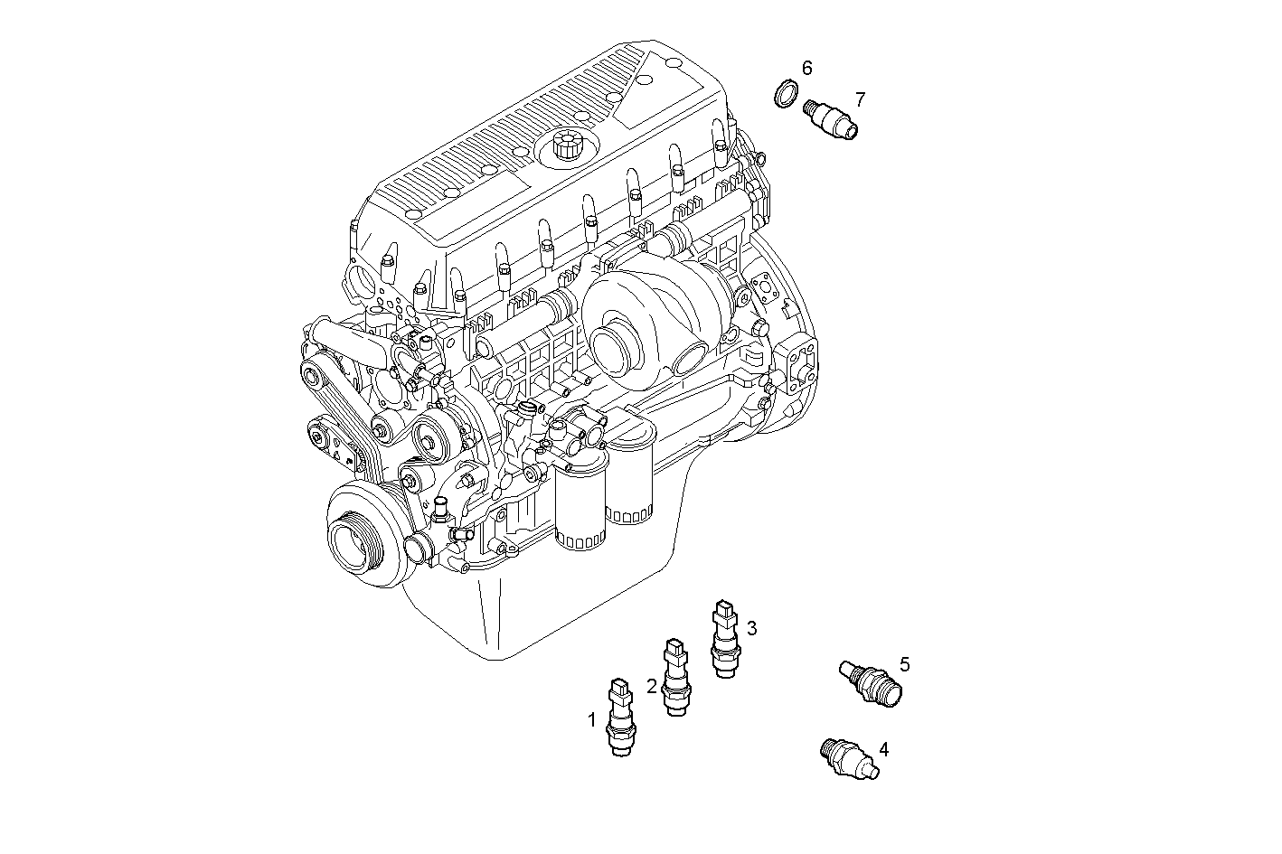 SENSORS - PUC13ENTD20.00A100 CURSOR 13 - TIER 2 parts diagram