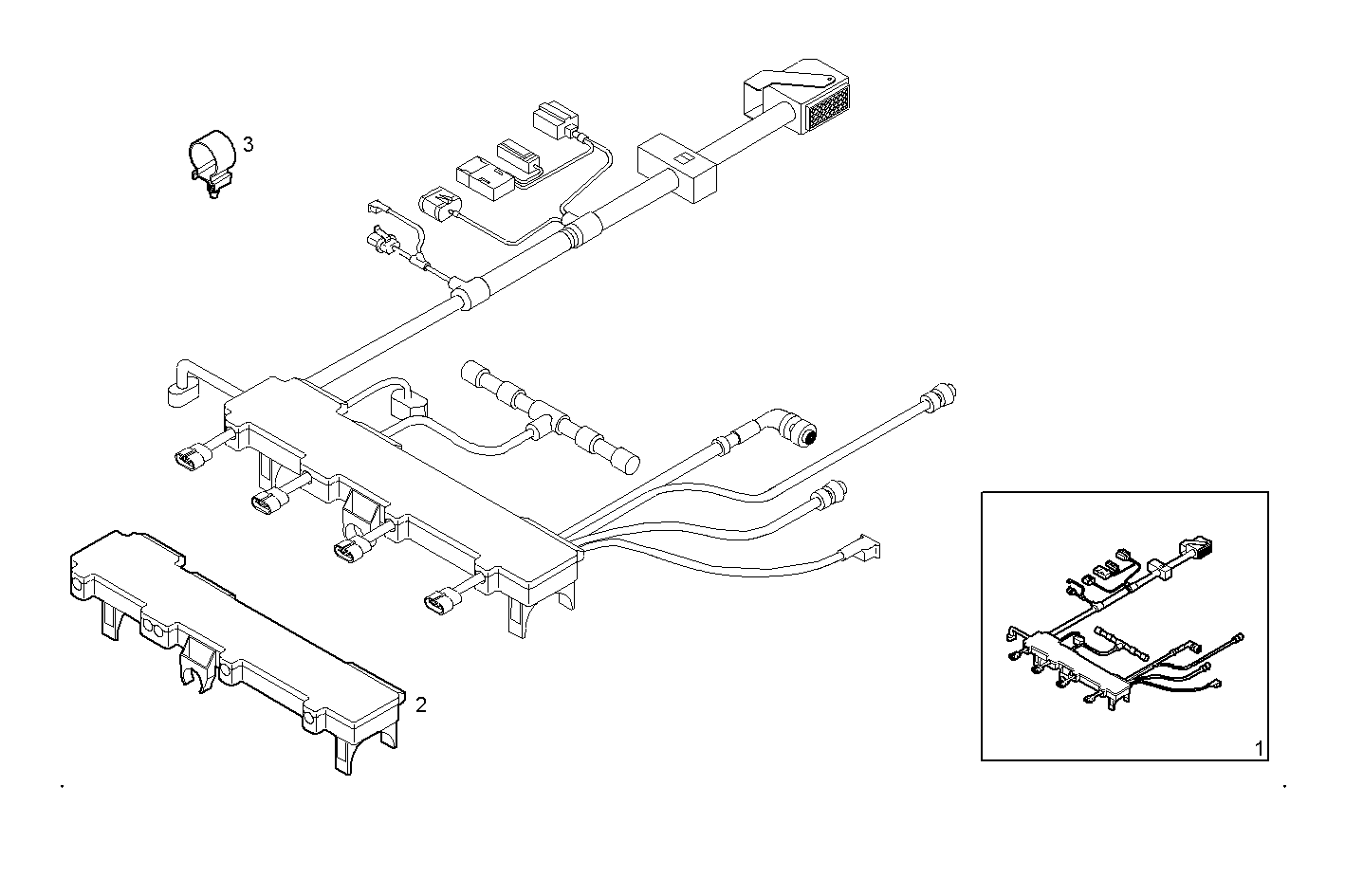 ENGINE CABLE - F1CE0481B*A001 SOFIM HPI 3.0L - EURO 3 parts diagram
