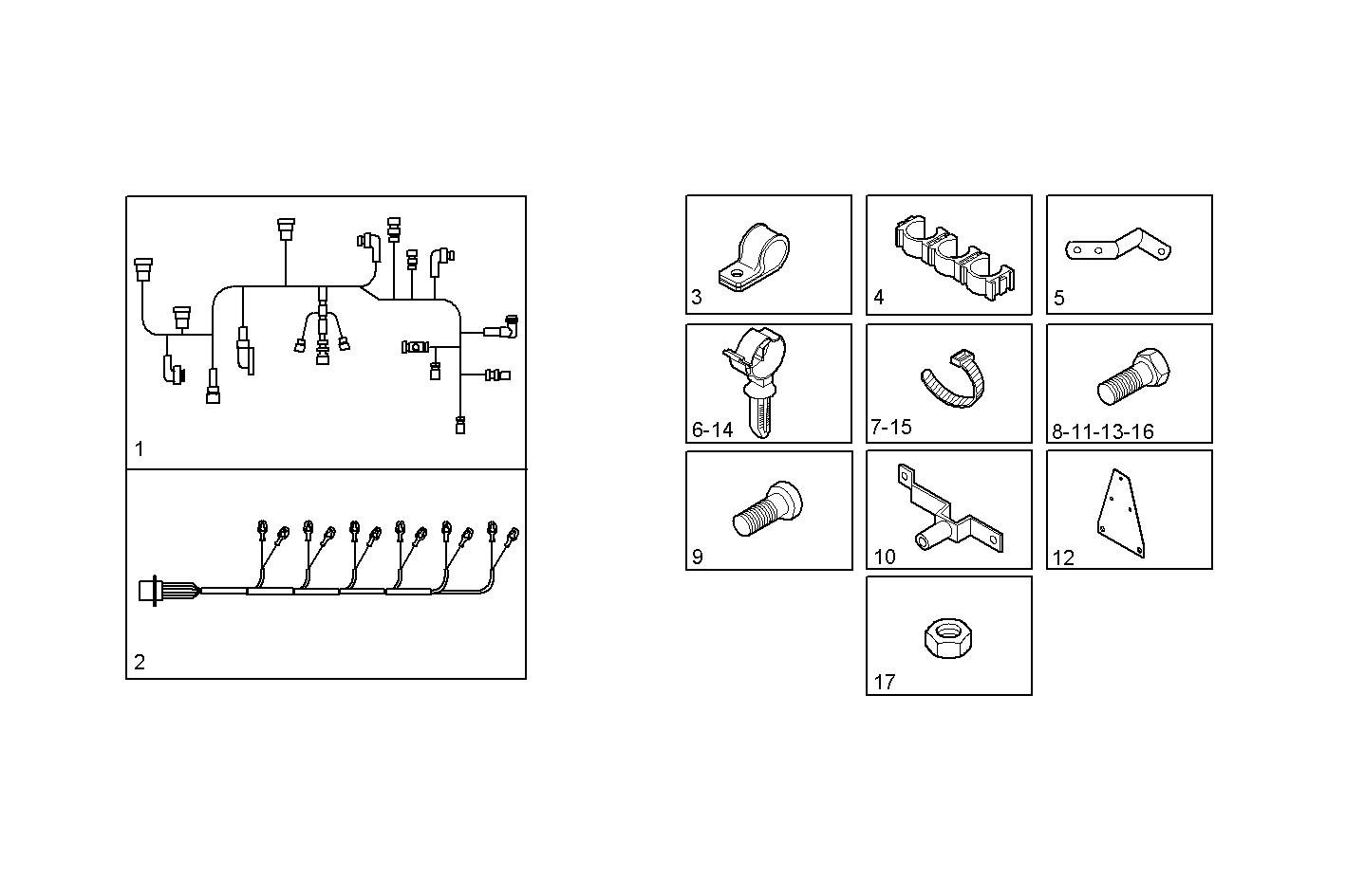 ENGINE CABLE - C10ENTC23.00A004 CURSOR 10 - TIER 2 parts diagram