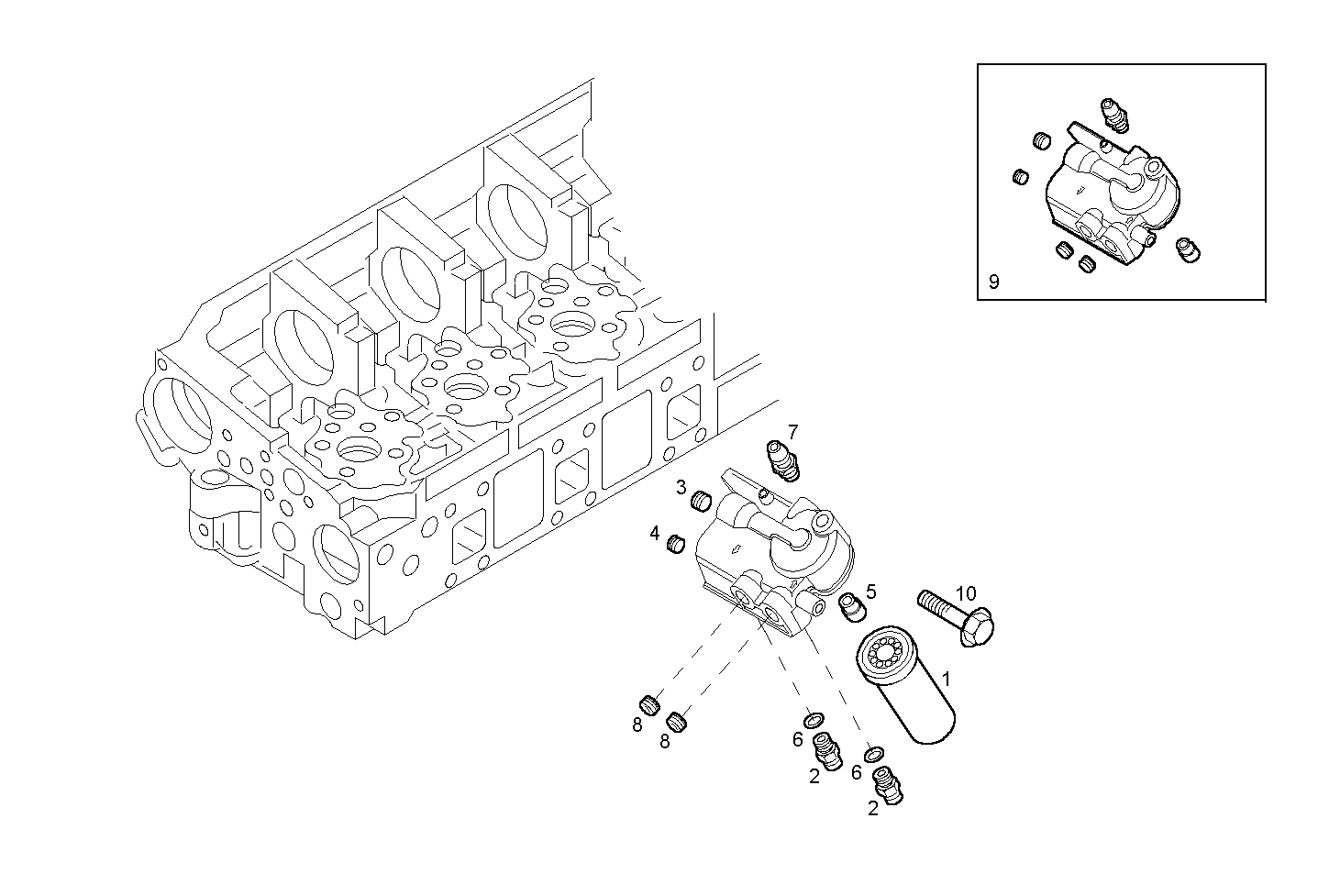 FUEL FILTER parts diagram