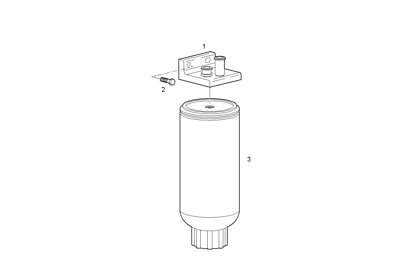 FUEL FILTER - N67MSTD20.00A810 NEF 6 mechanic. - TIER 2 parts diagram
