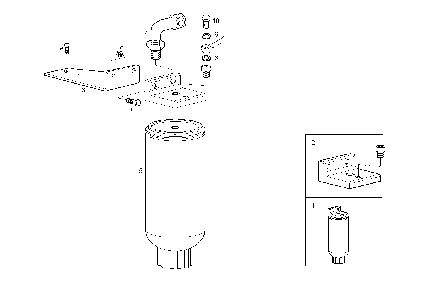 FUEL FILTER - N45MNAM10.00 NEF 4 mechanic. parts diagram