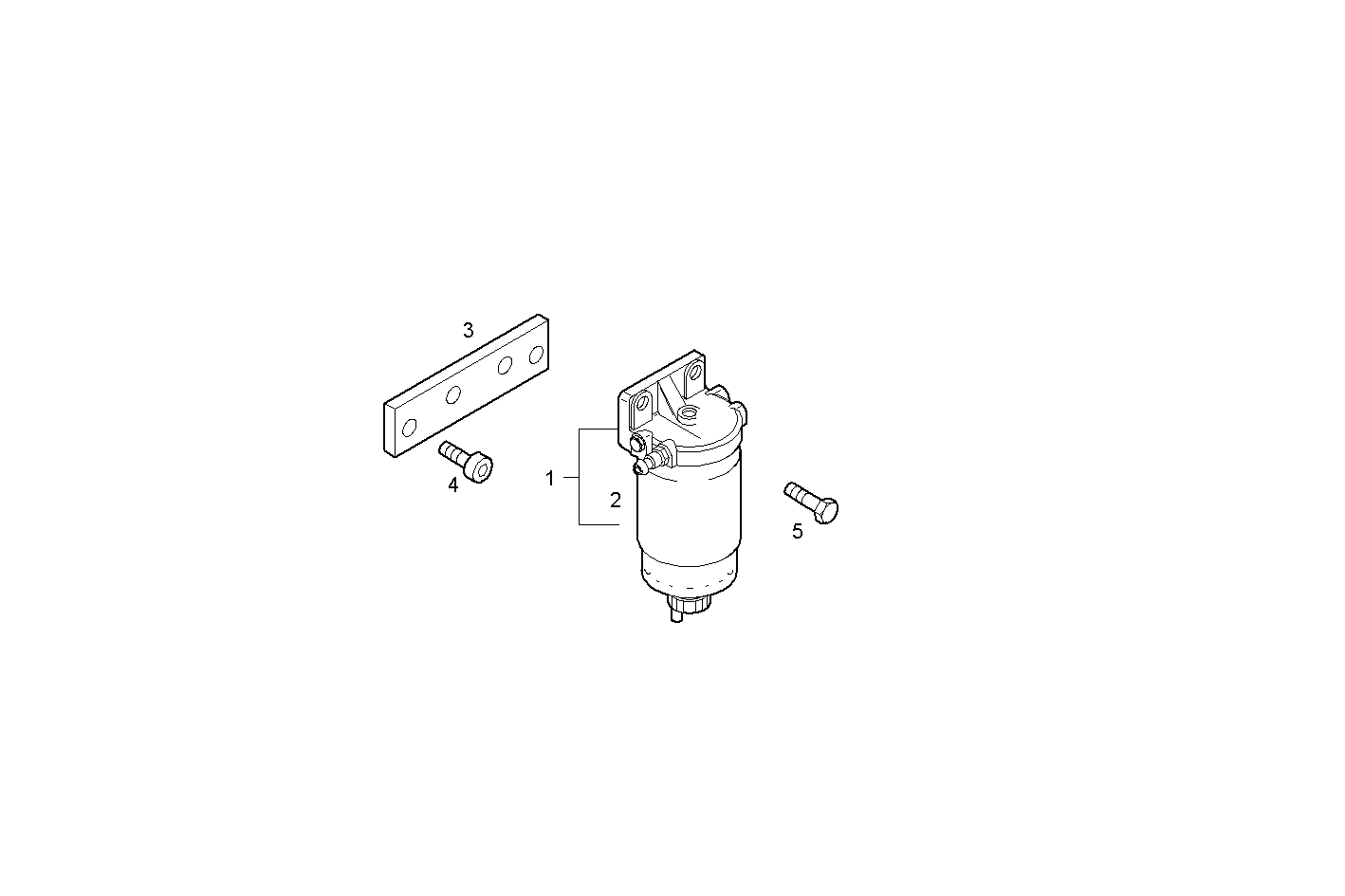 FUEL FILTER - N67MNTF40.01 NEF 6 mechanic. parts diagram