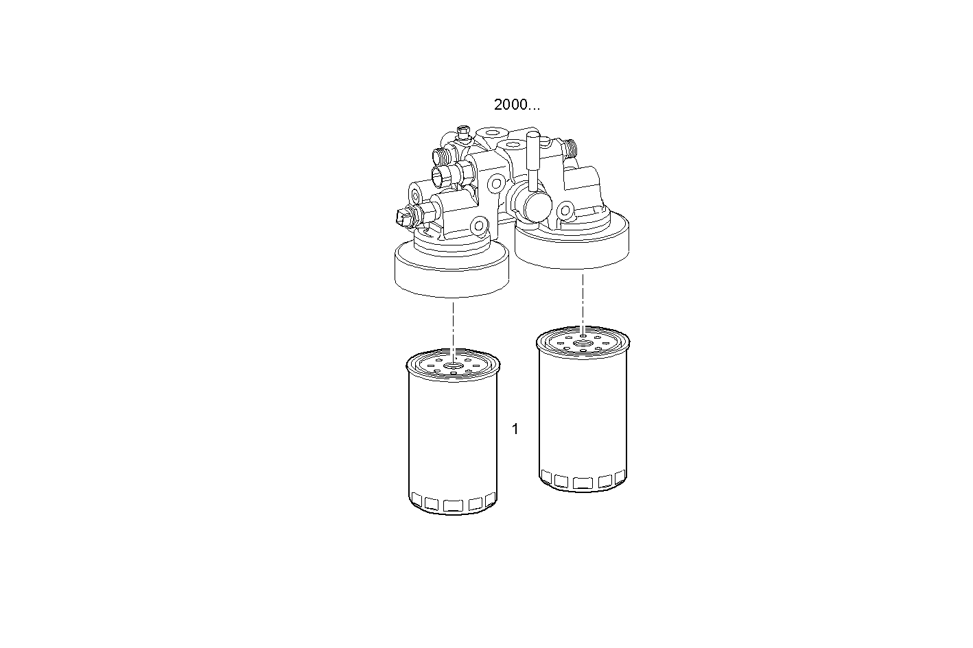 FUEL FILTER - V08ENTM75.10B230 VECTOR 8 parts diagram