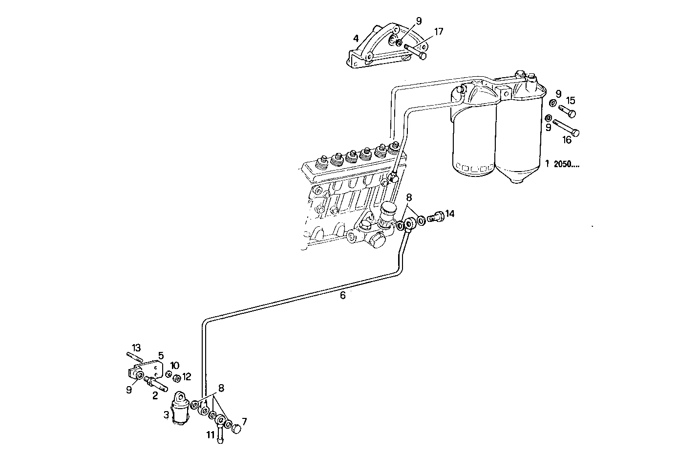 FUEL FILTER - 8210SRi26.00A550 8210SRi26 parts diagram