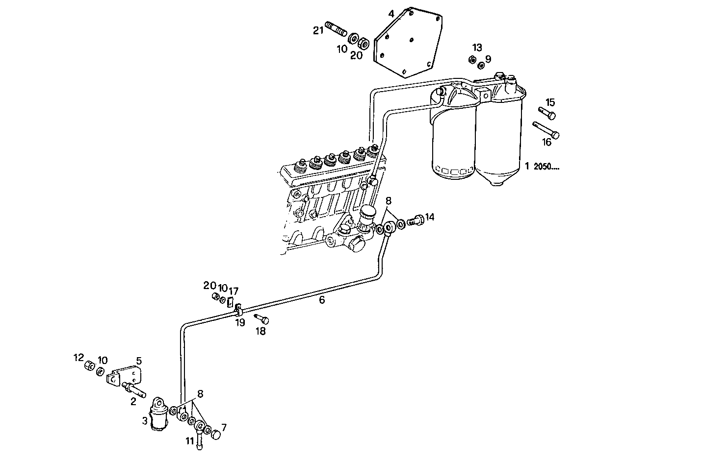FUEL FILTER - 8210SRE20.00 8210SRE20 parts diagram