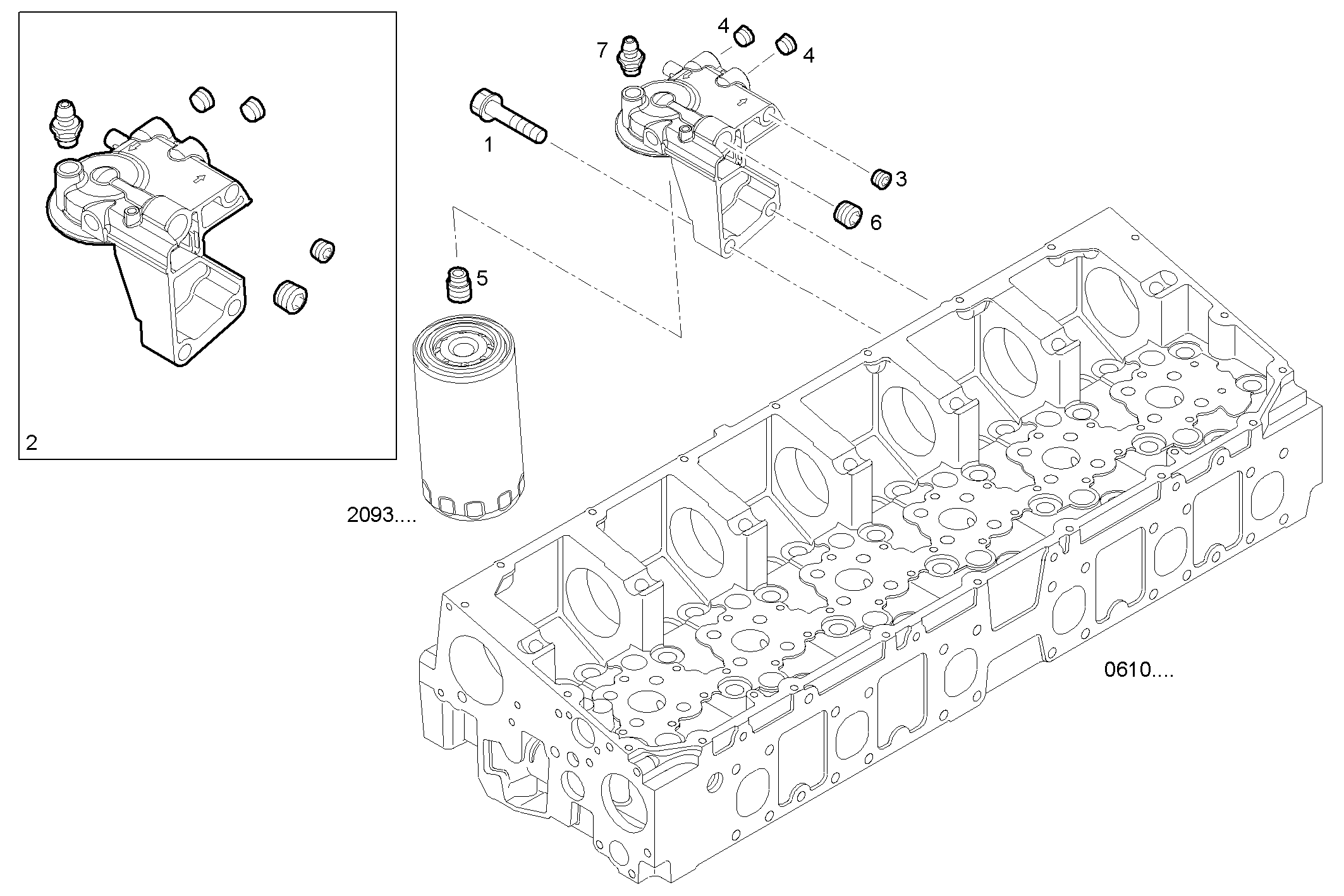 FUEL FILTER SUPPORT - C87ENTX20.00A800 CURSOR 9 - TIER 3 parts diagram