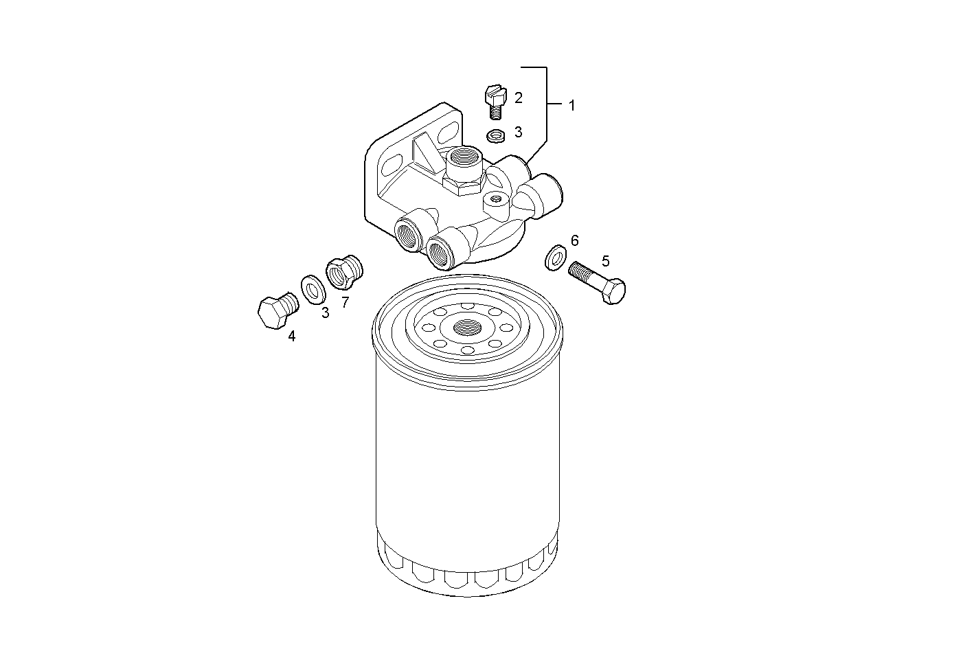 FUEL FILTER SUPPORT - C78ENTM50.11 CURSOR 8 parts diagram