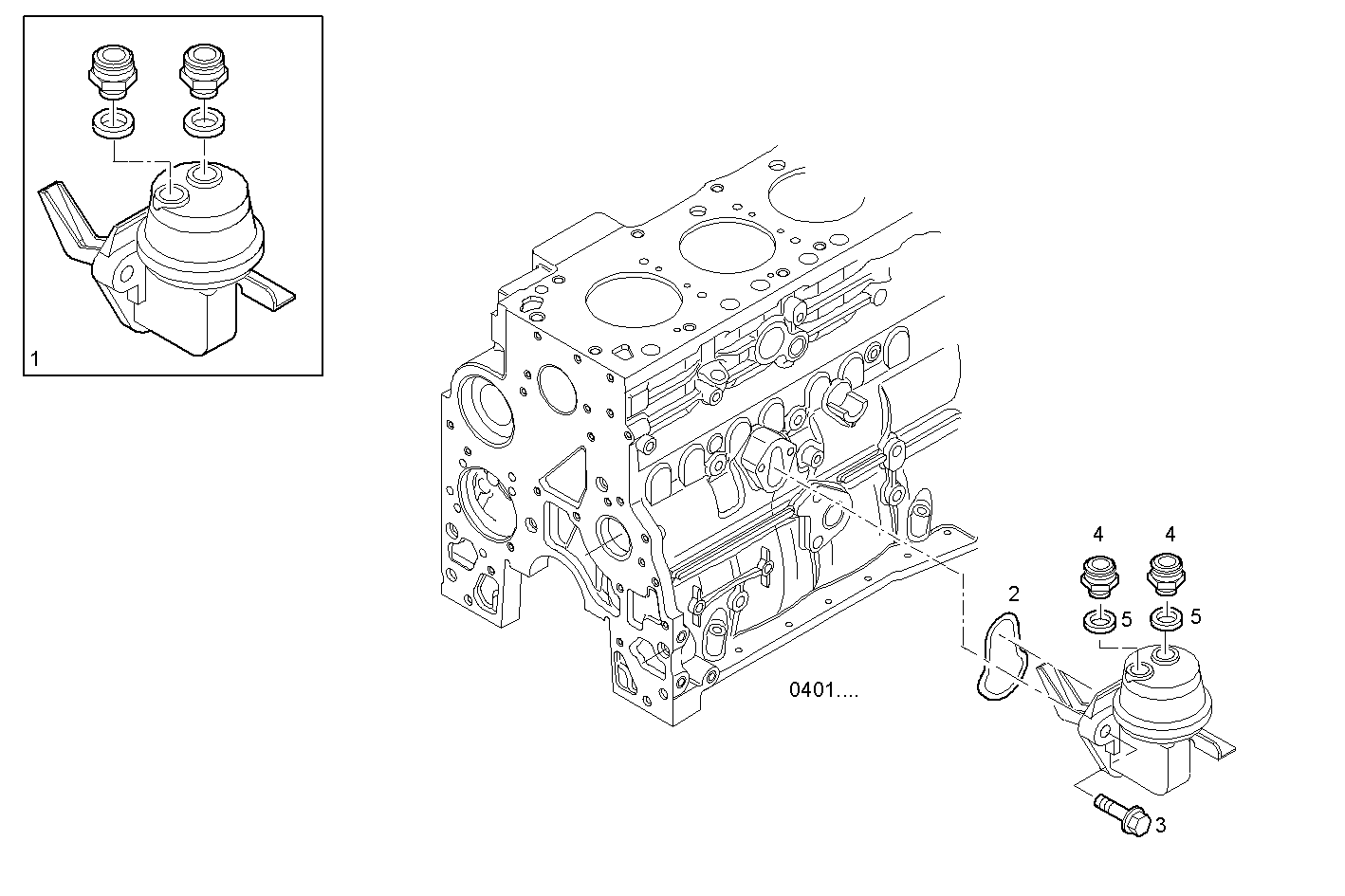 FUEL PUMP - N67MSTD23.00A801 NEF 6 mechanic. - TIER 2 parts diagram
