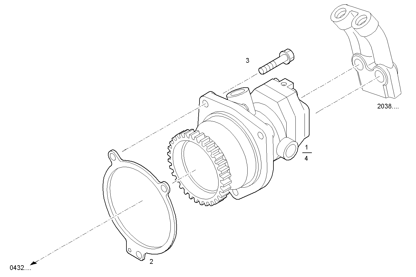 FUEL PUMP - C13ENTD20.00A800 CURSOR 13 - TIER 2 parts diagram