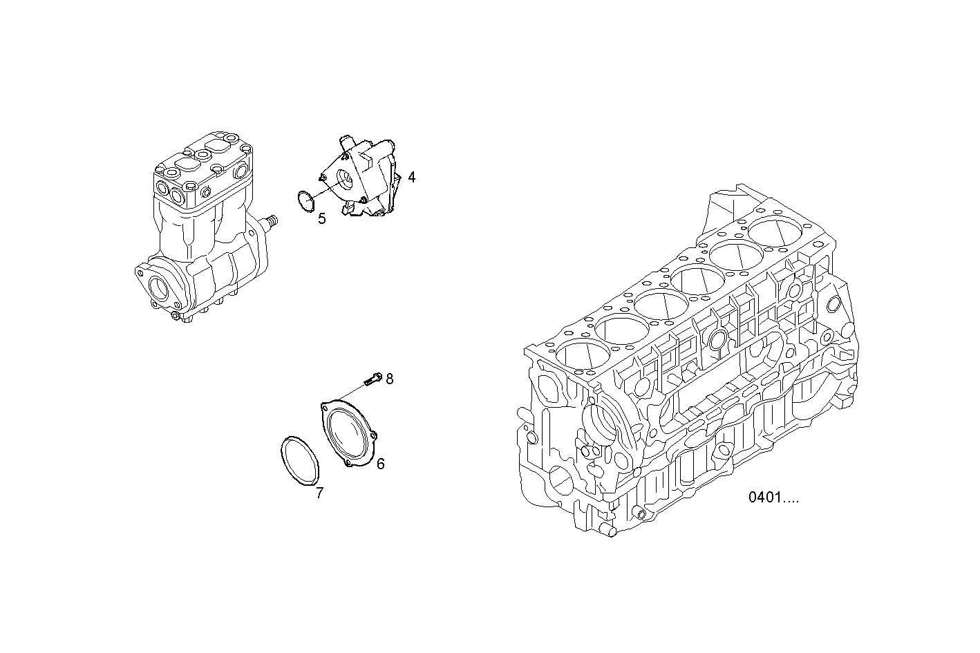 FUEL PUMP - C78ENTC25.00A003 CURSOR 8 - EURO 3 parts diagram