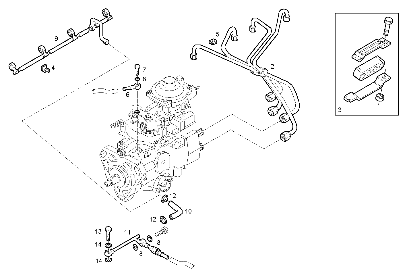 INJECTION PIPES - 8140.43C.3941 8140.43 parts diagram
