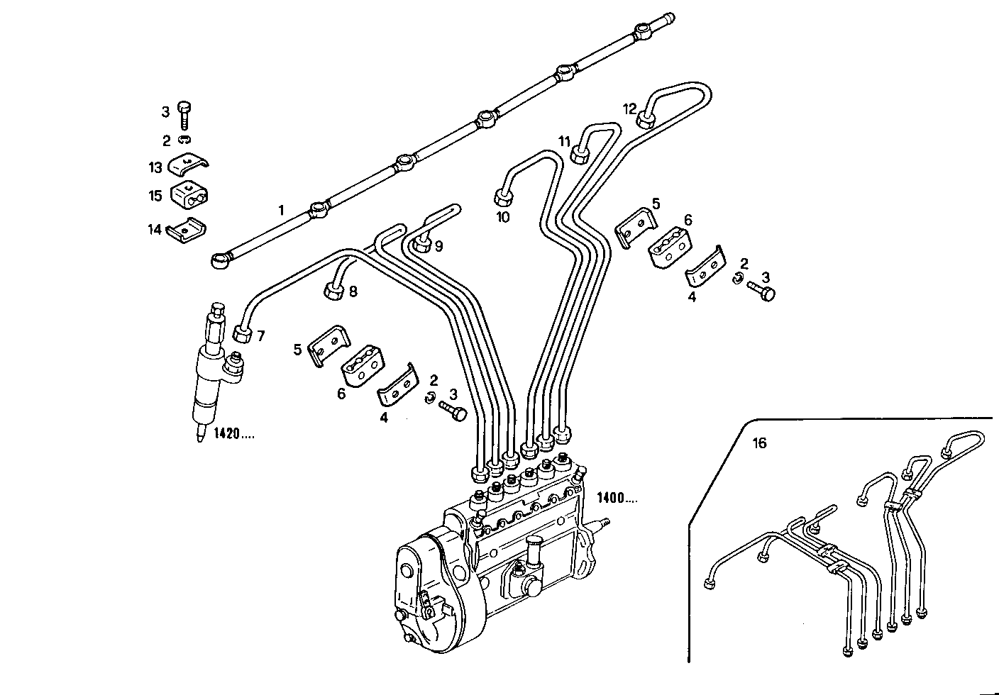 INJECTION PIPES - 8361i000.00 8361i000 parts diagram