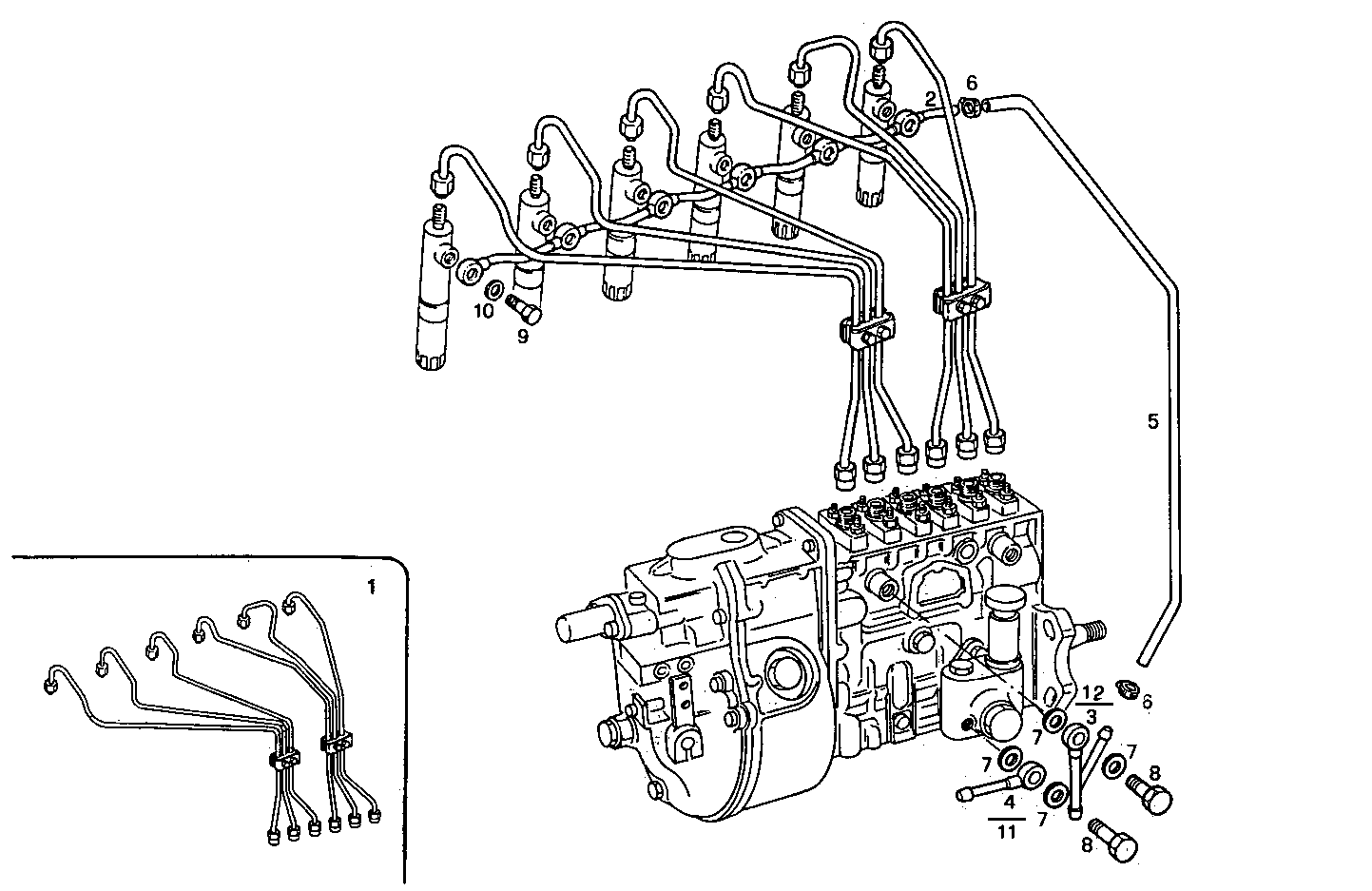INJECTION PIPES - 8061SRM30.10 8061SRM30 parts diagram