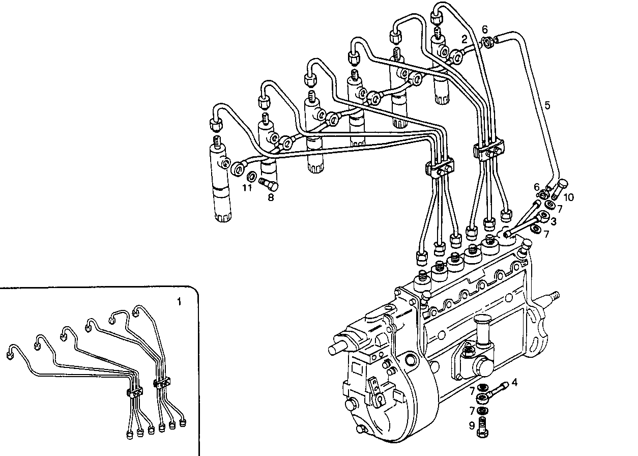 INJECTION PIPES - 8061SRM24.00 8061SRM24 parts diagram