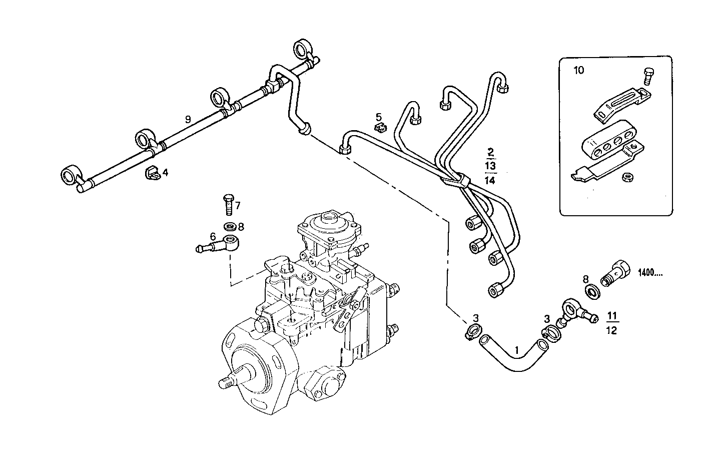 INJECTION PIPES - 8141i07.00 8141i07 parts diagram