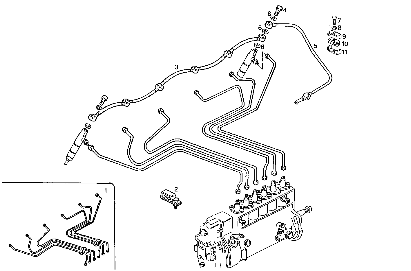 INJECTION PIPES - 8460SRM50.10 8460SRM50 parts diagram