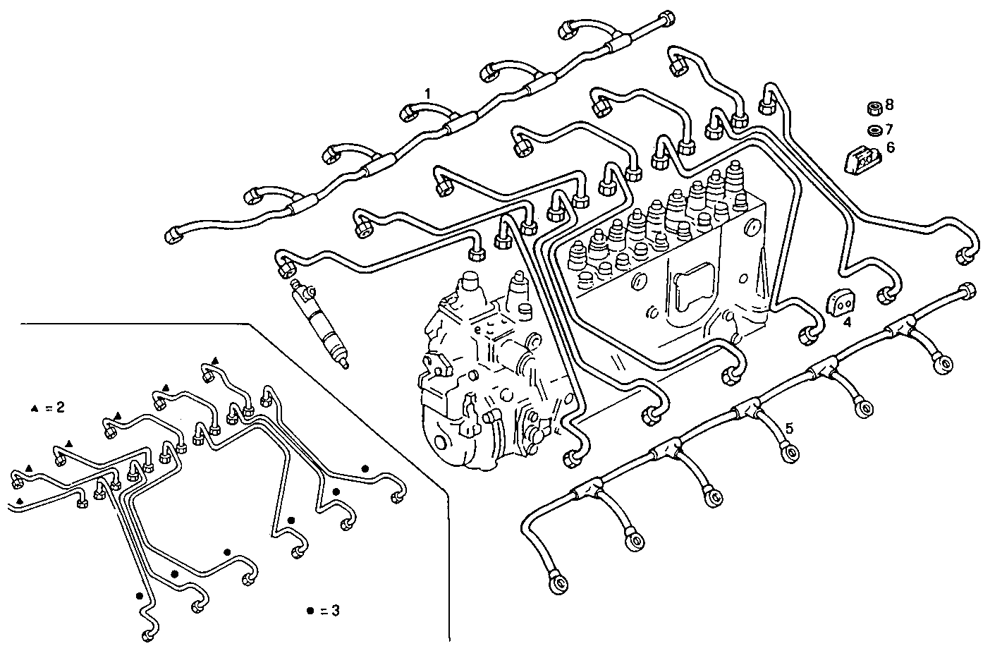 INJECTION PIPES - 8291SRM75.31 8291SRM75 parts diagram