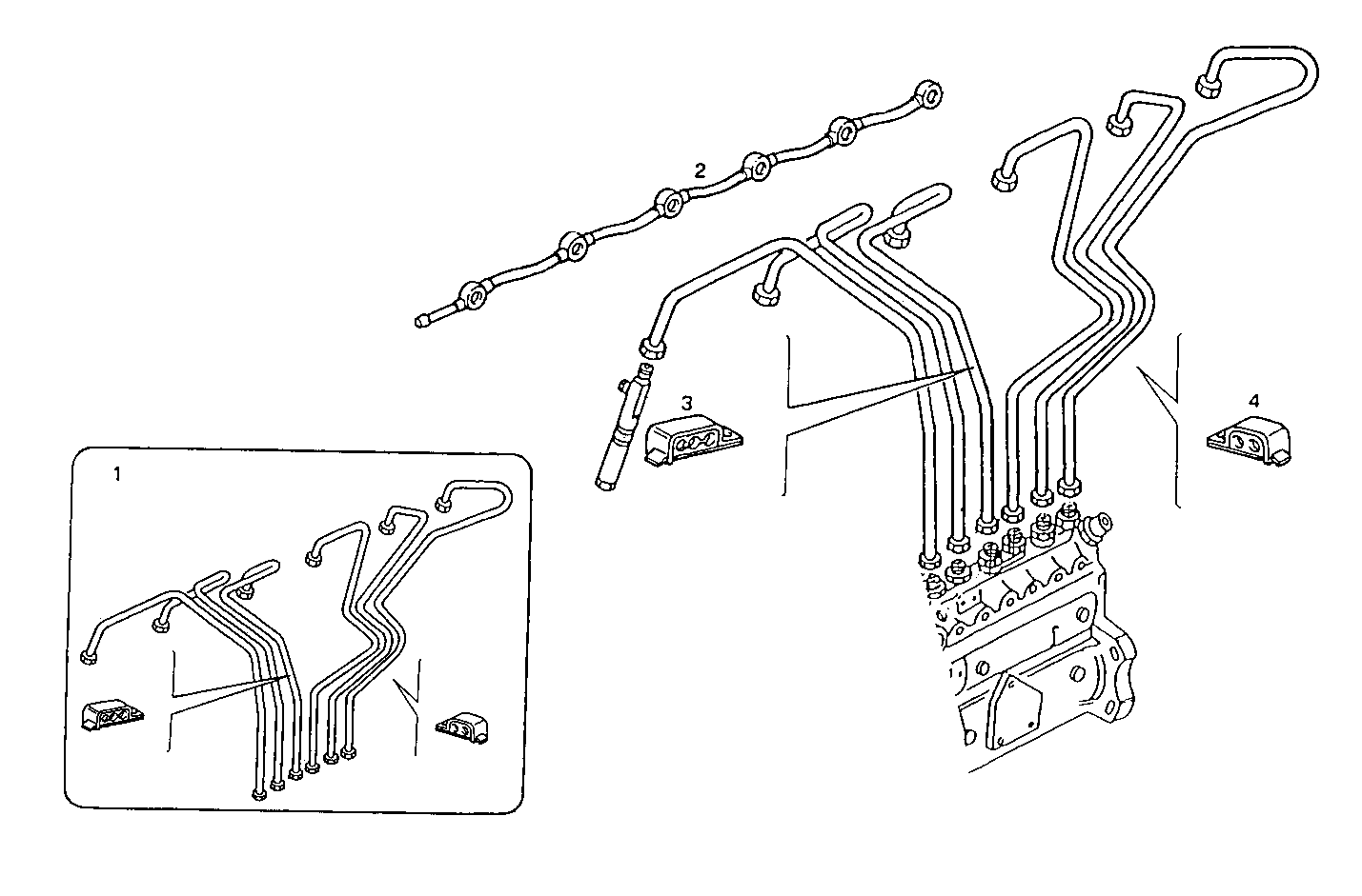 INJECTION PIPES - 8061M12.31 8061M12 parts diagram