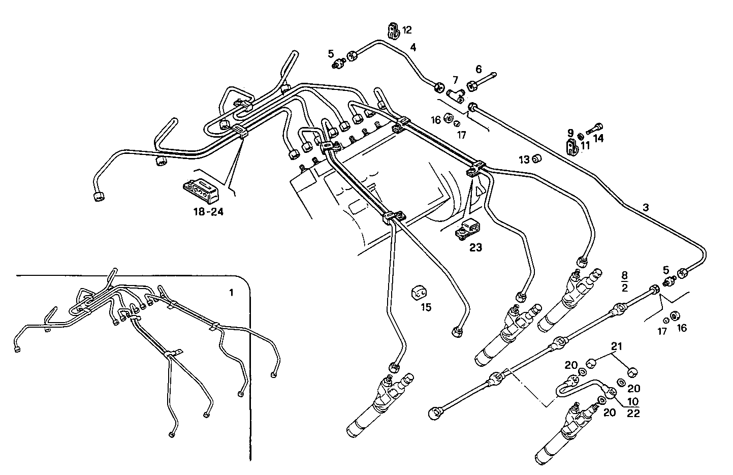 INJECTION PIPES parts diagram