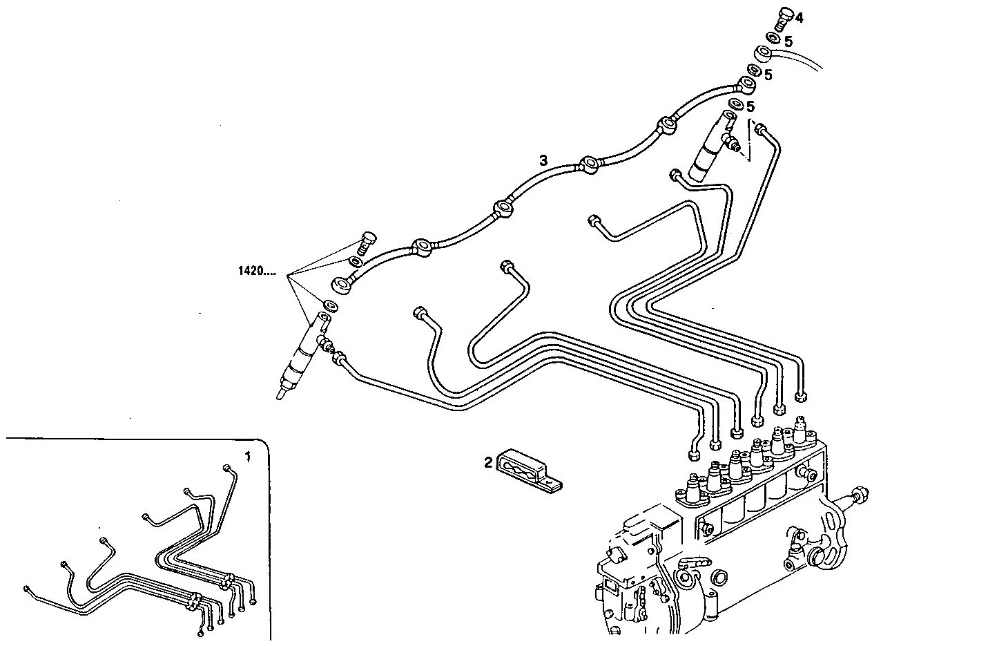 INJECTION PIPES - 8460SRi11.00 8460SRi11 parts diagram