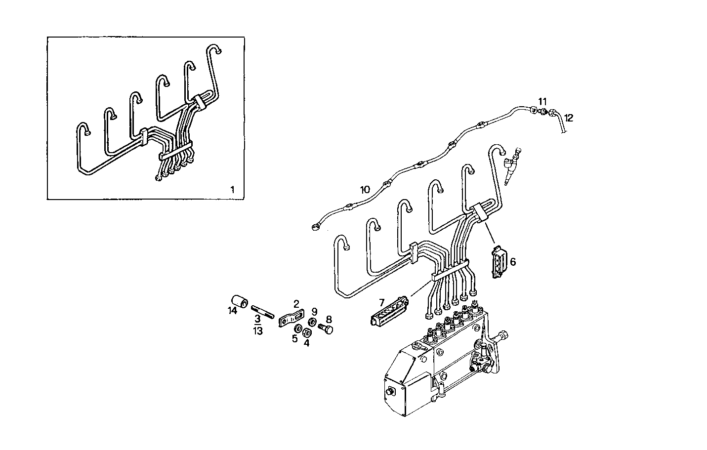 INJECTION PIPES - 8210SRi28.00A550 8210SRi28 parts diagram