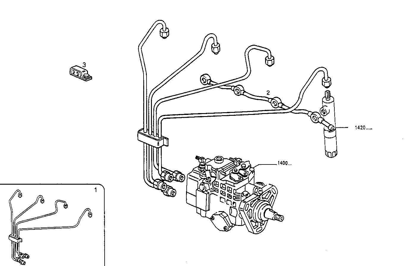 INJECTION PIPES - 8041M09.02 8041M09 parts diagram