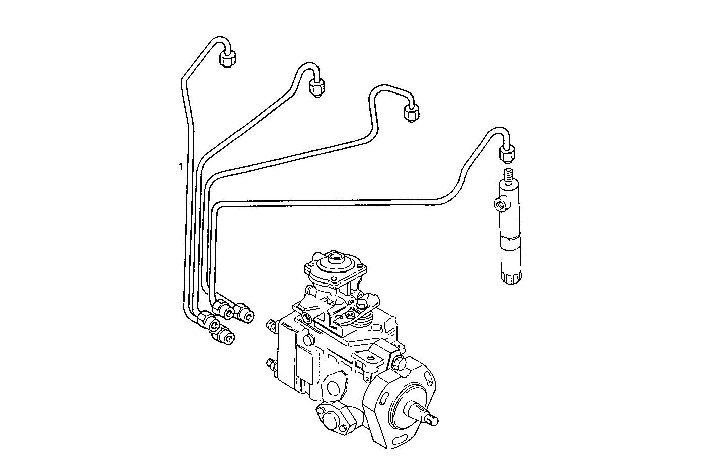 INJECTION PIPES - 8040SRC21.10A001 8040SRC21 parts diagram