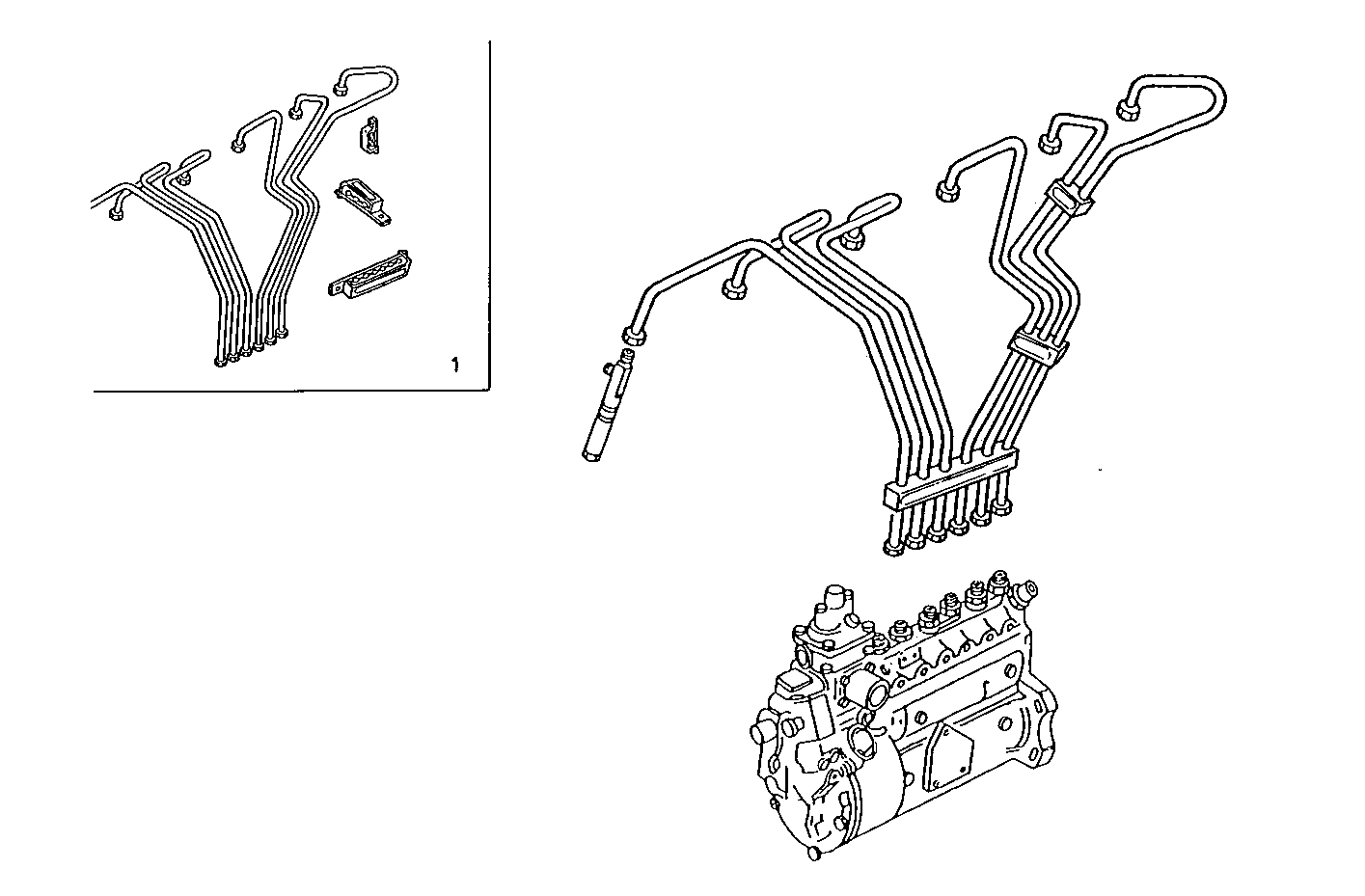 INJECTION PIPES parts diagram
