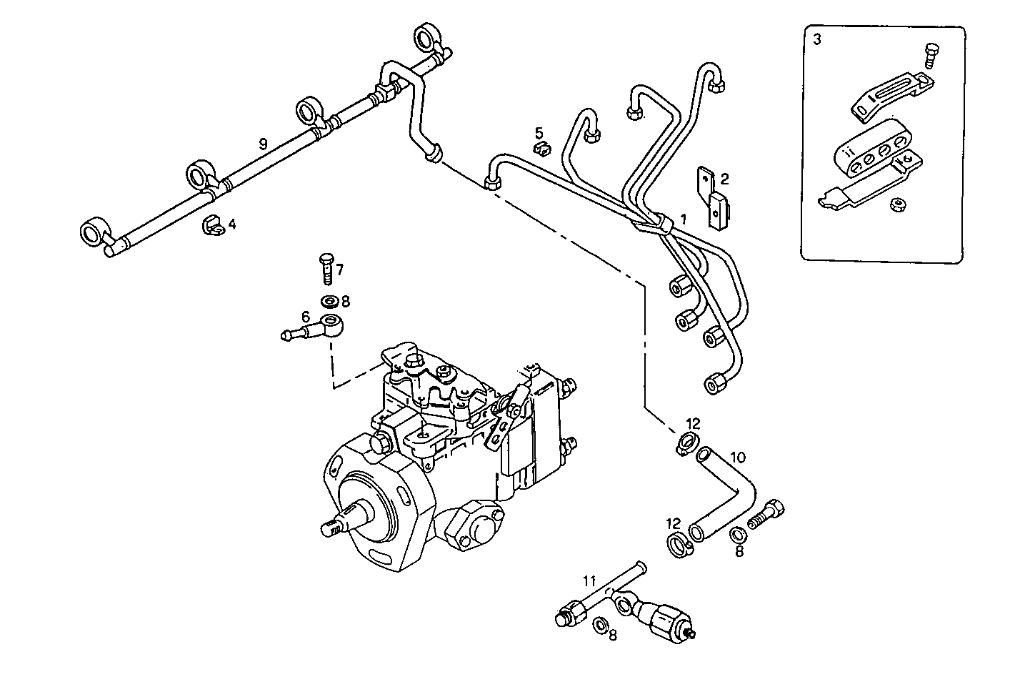 INJECTION PIPES parts diagram