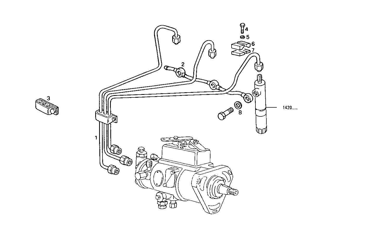 INJECTION PIPES - 8031i06.05 8031i06 parts diagram