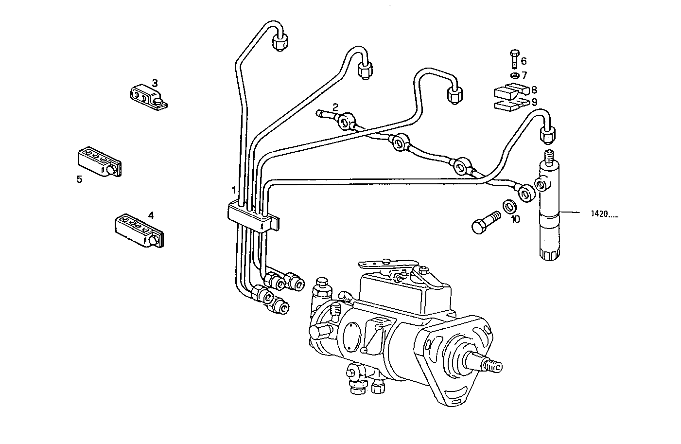 INJECTION PIPES - 8041i06.55A500 8041i06 parts diagram
