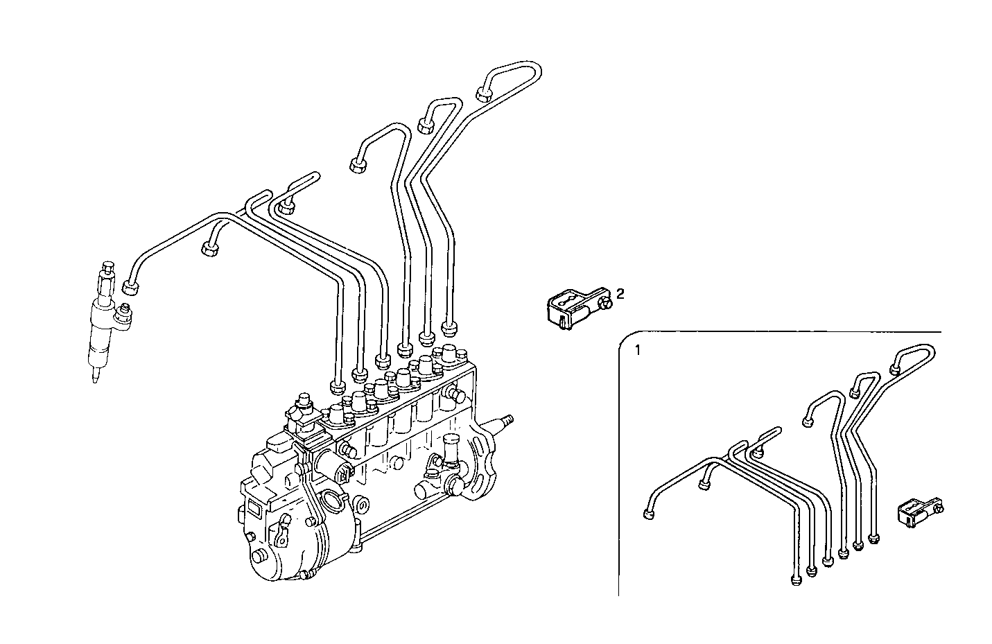 INJECTION PIPES parts diagram