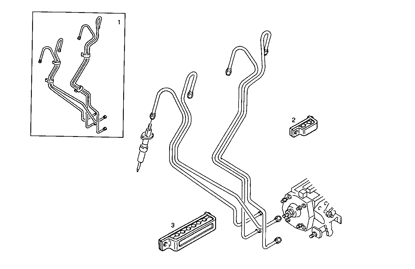 INJECTION PIPES - 8040SC25.00 8040SC25 parts diagram
