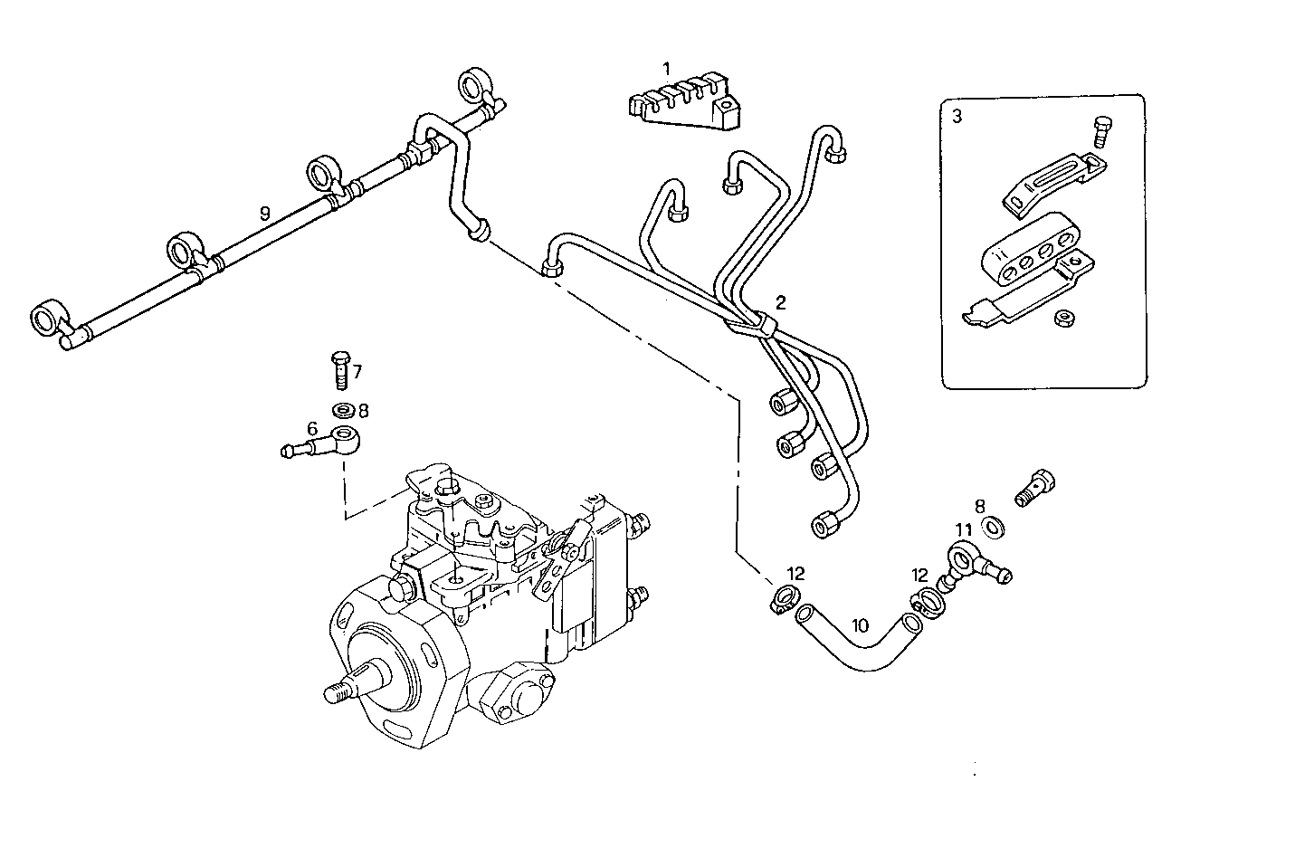 INJECTION PIPES - 8140C00.00A005 8140C00 parts diagram