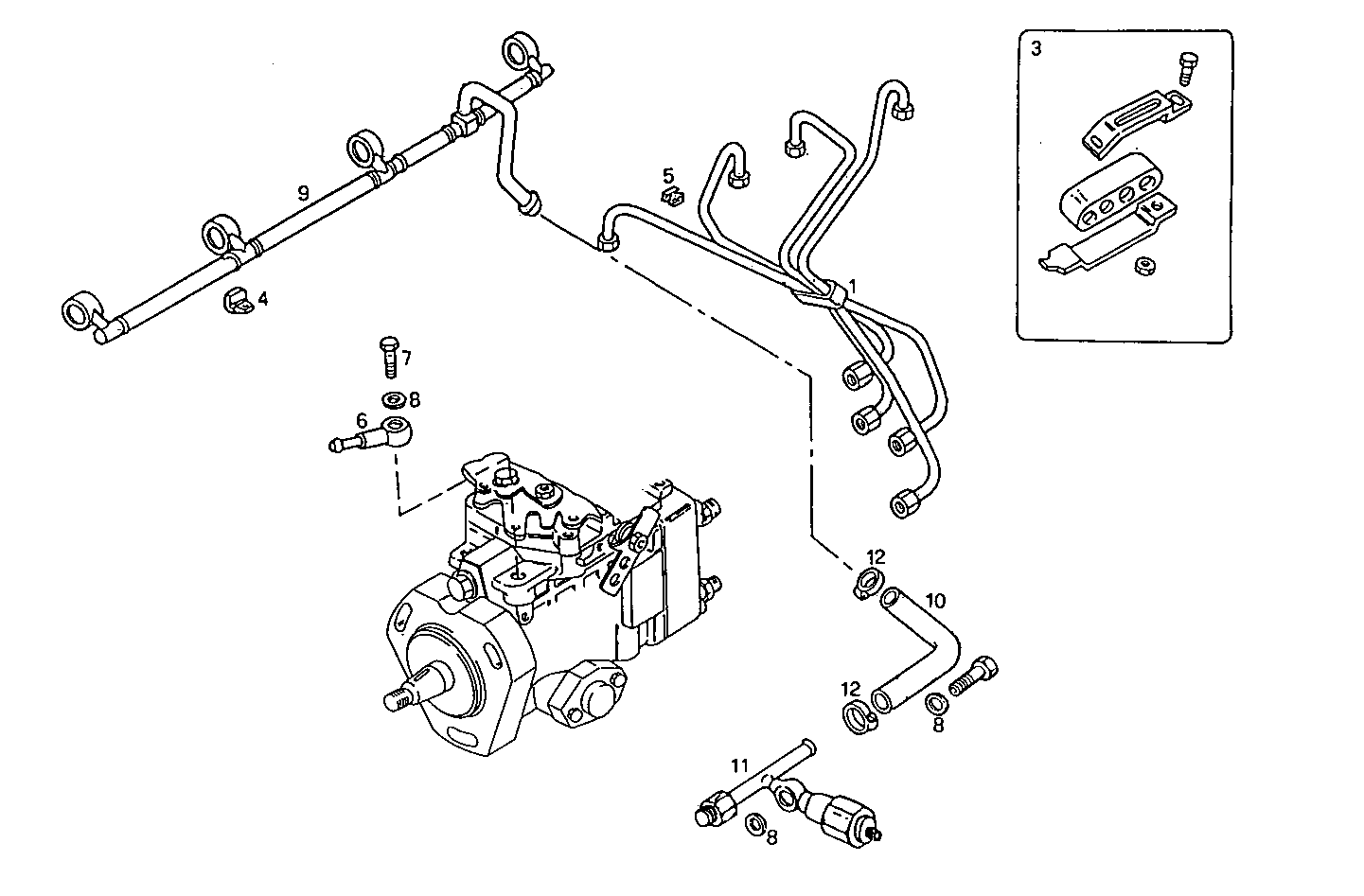 INJECTION PIPES - 8140SRC20.10 8140SRC20 parts diagram