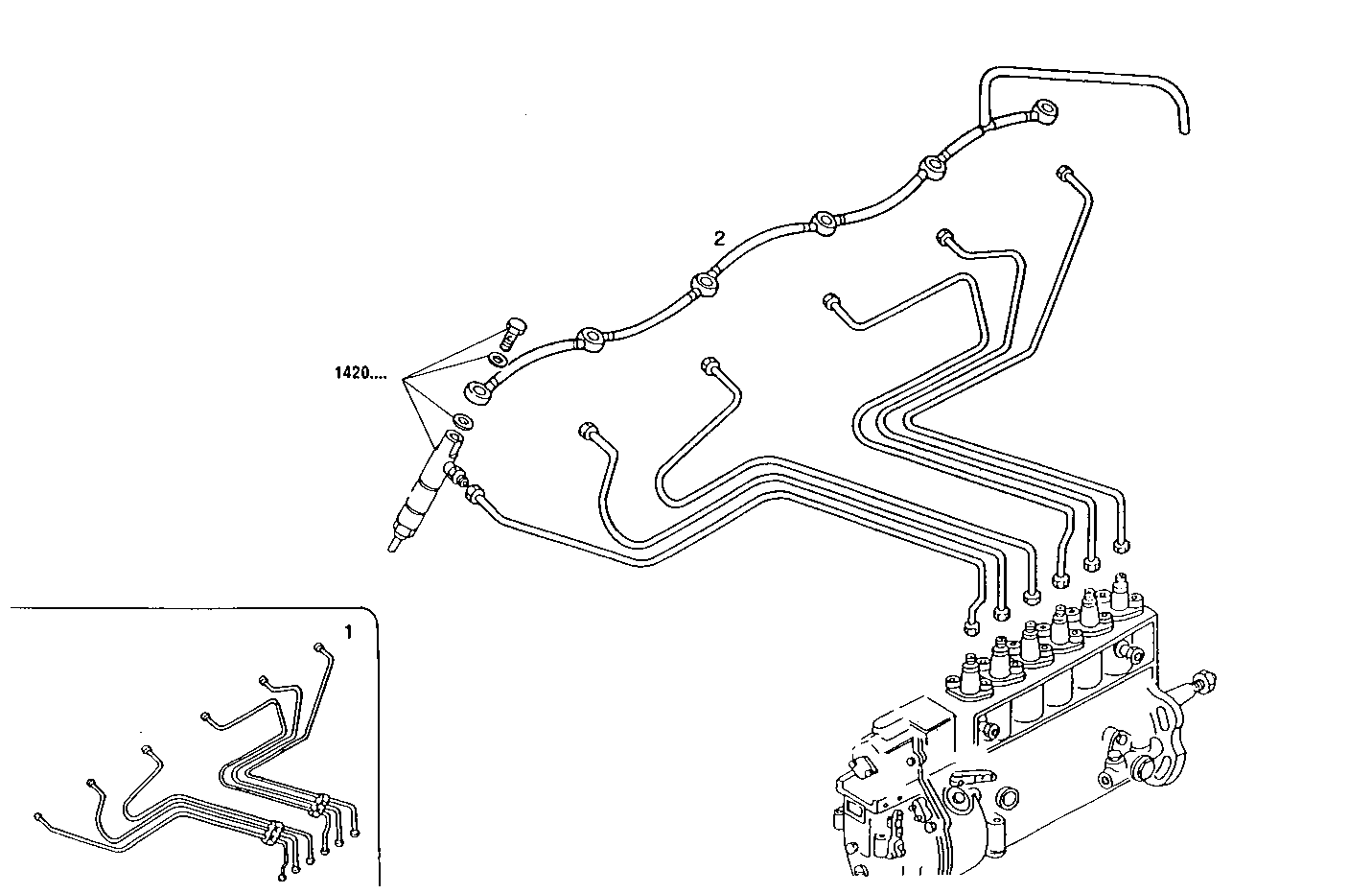 INJECTION PIPES - 8460SRC21.20A002 8460SRC21 parts diagram