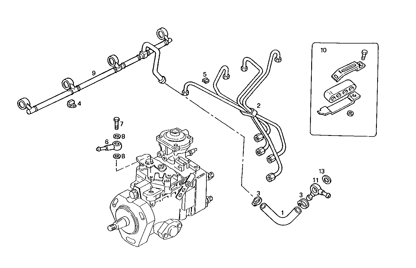 INJECTION PIPES - 8140SE00.00A012 8140SE00 parts diagram