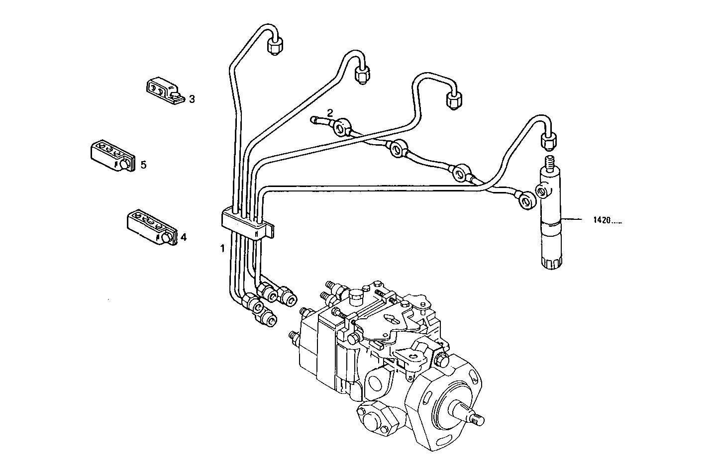 INJECTION PIPES - PU8045E00.00A110 PU8045E00 parts diagram