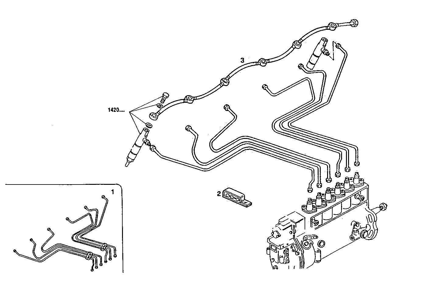 INJECTION PIPES - 8460SRE10.00 8460SRE10 parts diagram