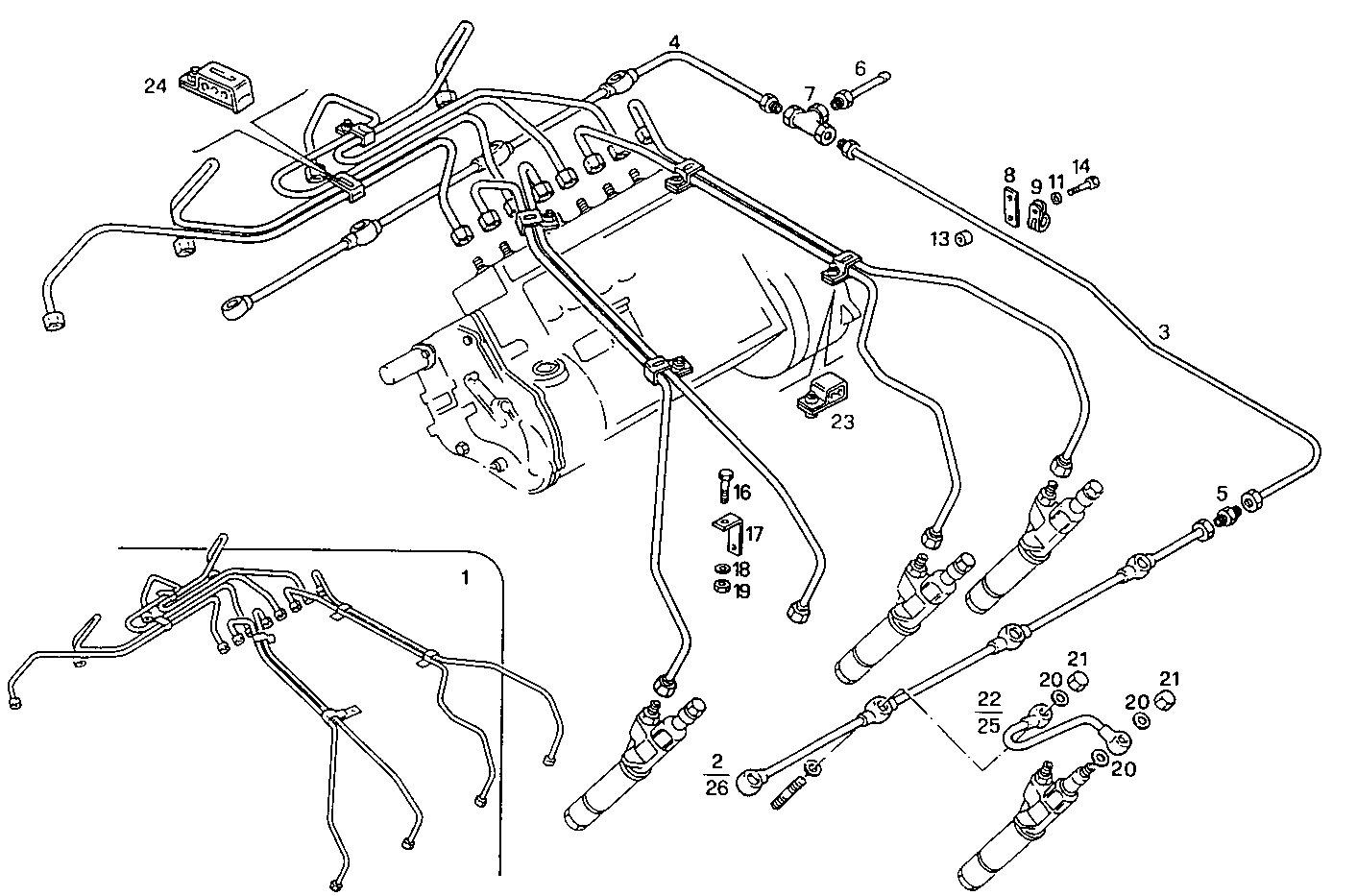 INJECTION PIPES - 8281M32.30 8281M32 parts diagram